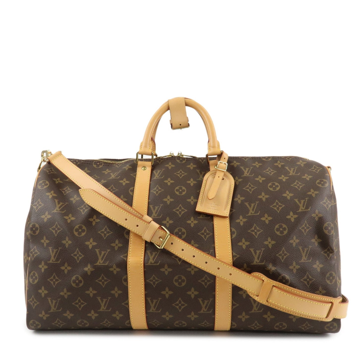 Louis Vuitton Monogram Keep All Bandouliere 50 Boston Bag M41416  d