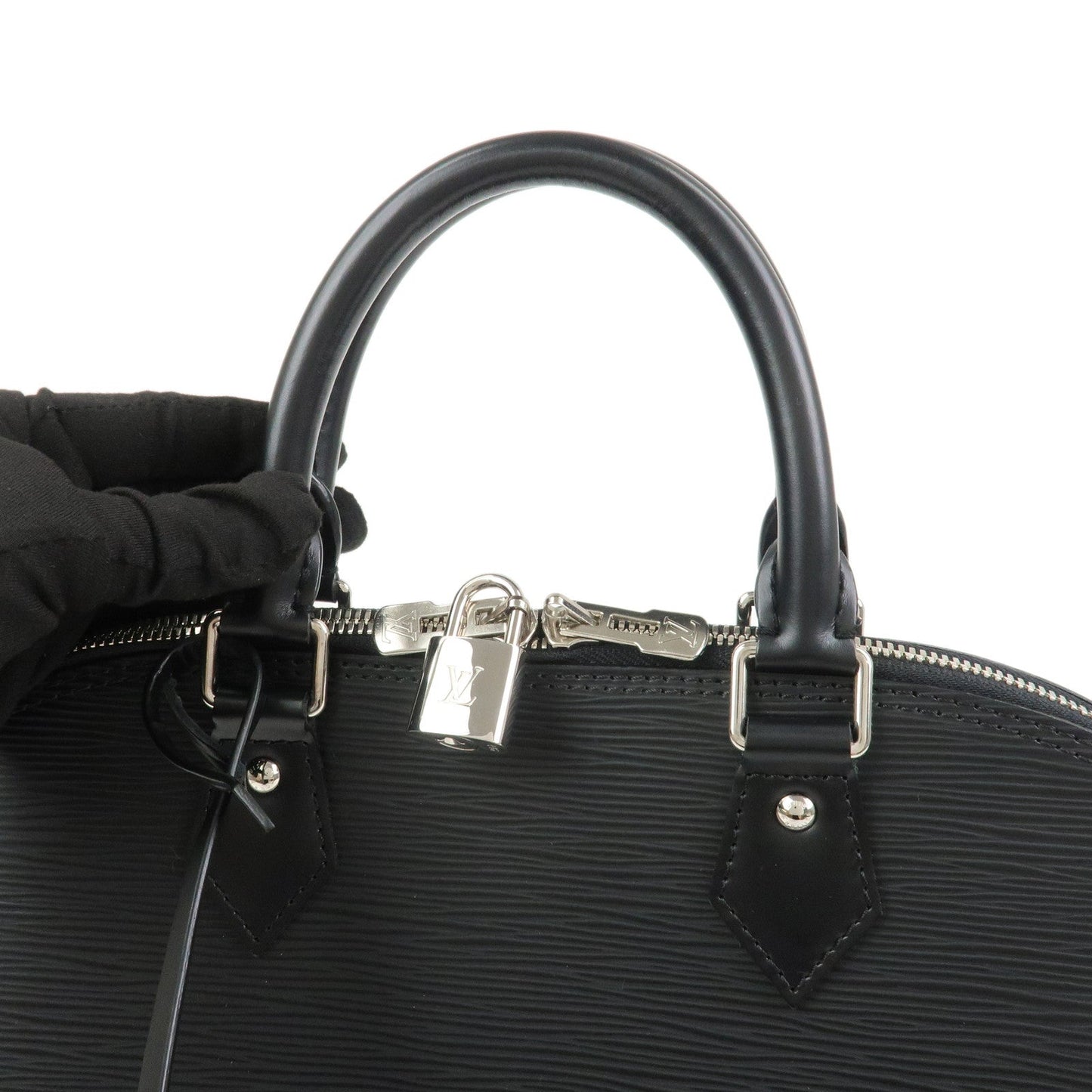 Louis Vuitton Epi Leather Alma MM Hand Bag Noir Black M40872