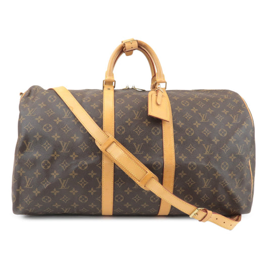 Louis Vuitton Monogram Keep All Bandouliere 55 Boston Bag M41414  d