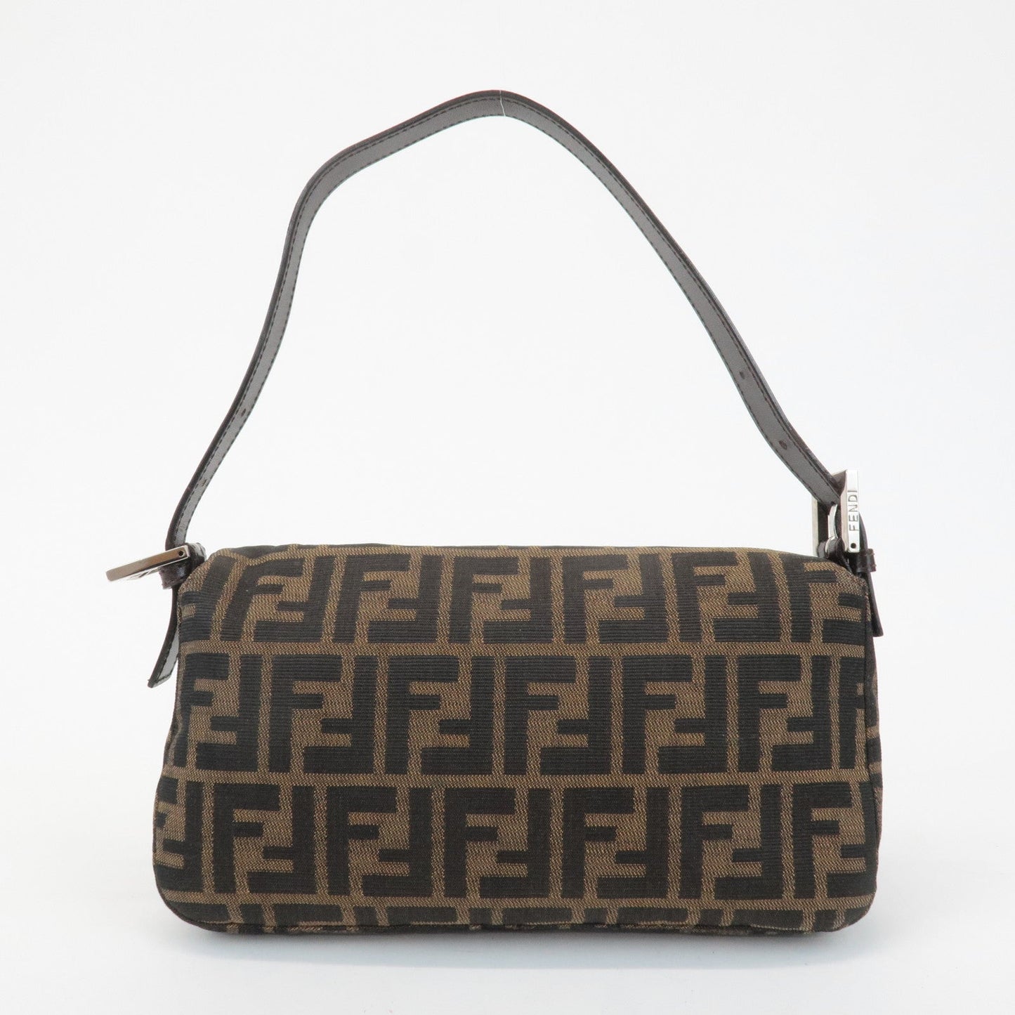 FENDI Zucca Mamma Baguette Canvas Shoulder Bag 26424 Brown Black  d