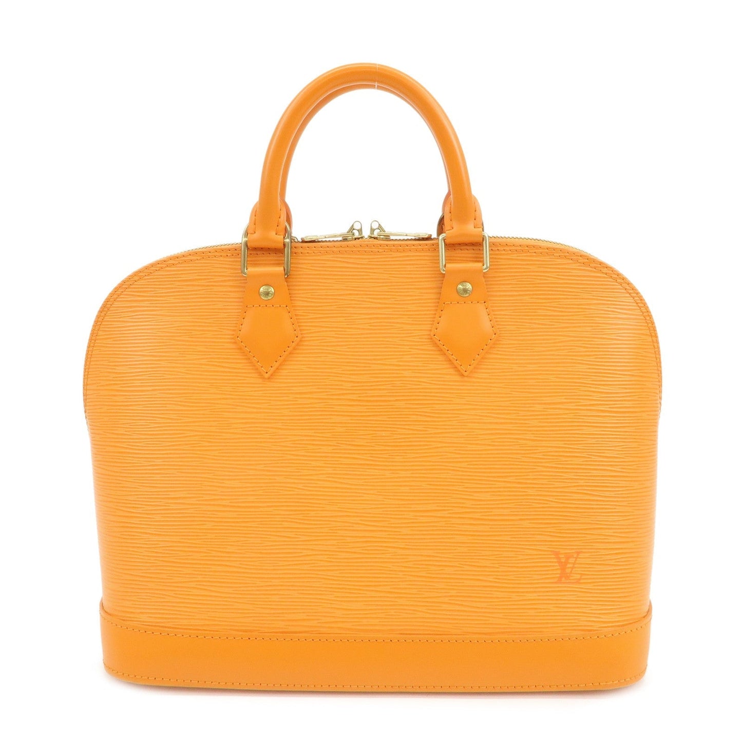 Louis Vuitton Epi Leather Alma PM Hand Bag Mandarin Orange M5124H