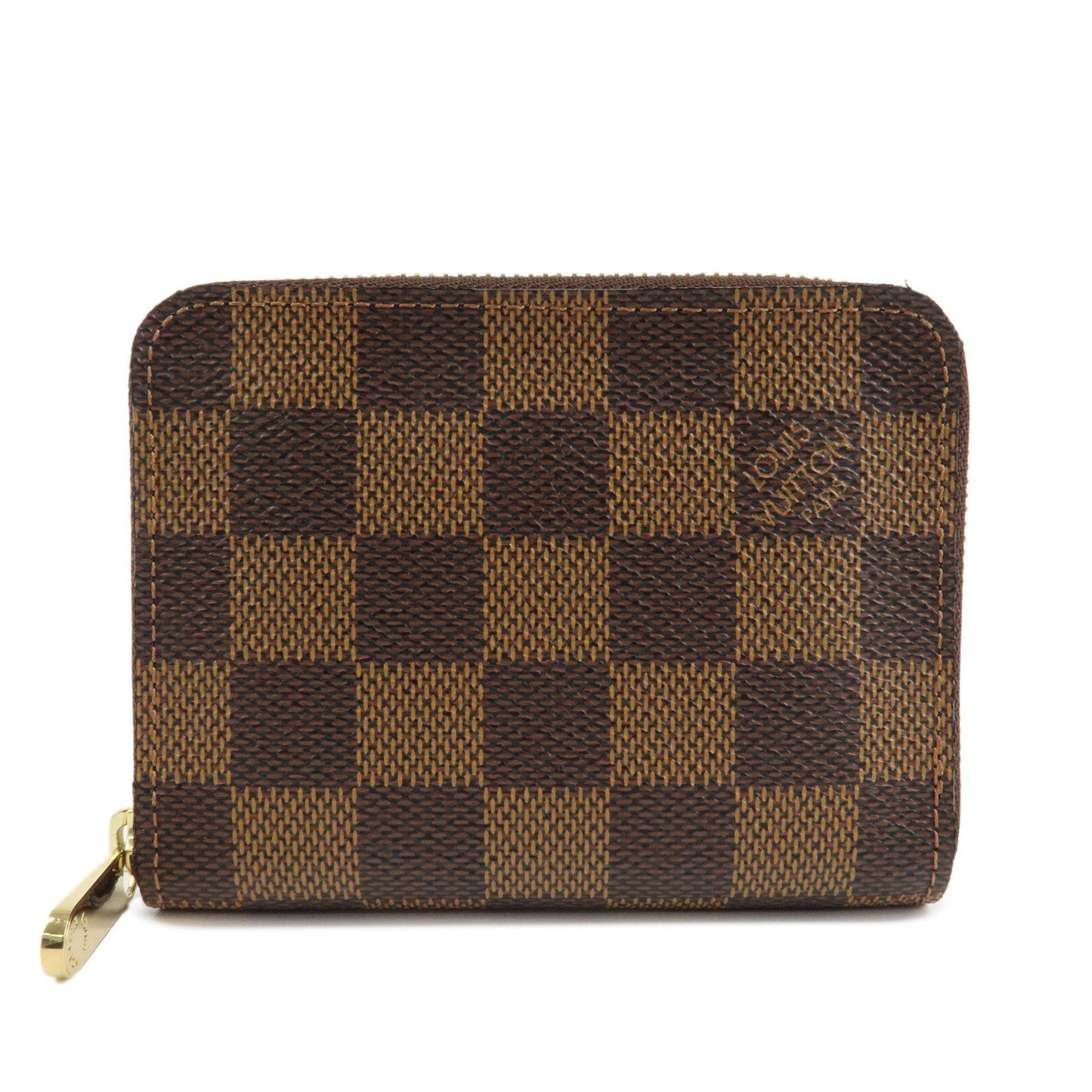 Louis Vuitton Damier Zippy Coin Purse Coin Case Brown N63070  d