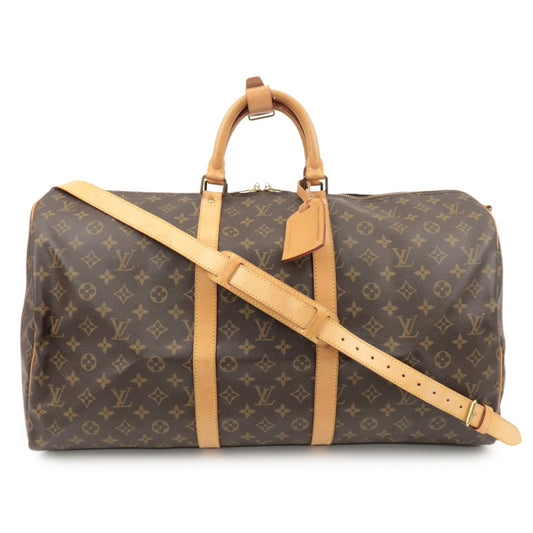 Louis Vuitton Monogram Keep All Bandouliere 55 Boston Bag M41414  d