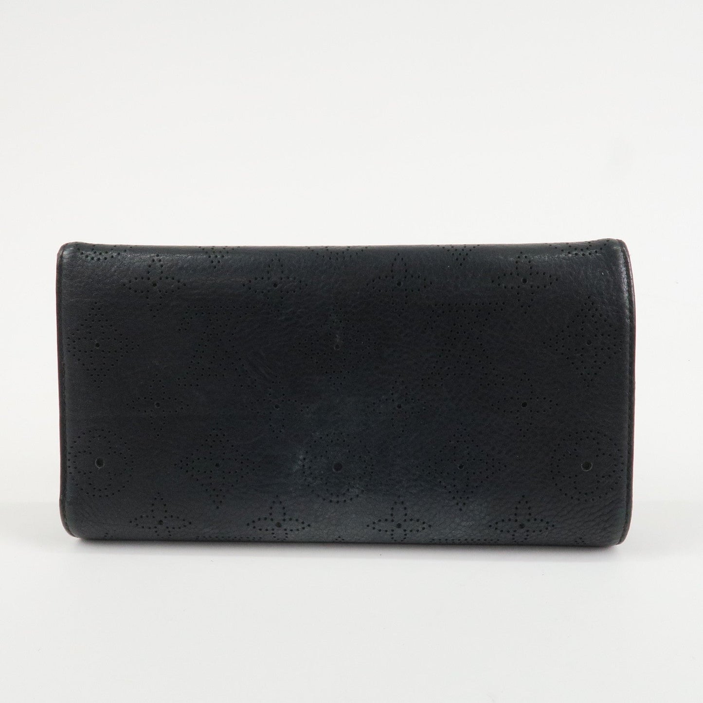 Louis Vuitton Monogram Mahina Portefeuilles Amelia Wallet Noir M95549  d
