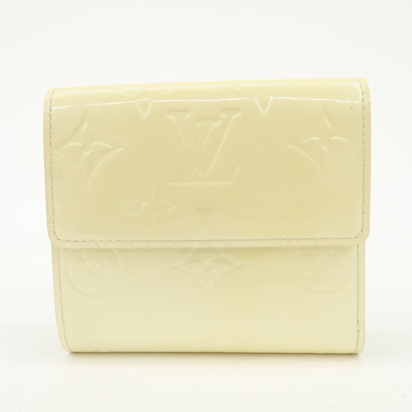Louis Vuitton Monogram Vernis Porte Monnaie Couer Perle Compact Wallet M91351  d