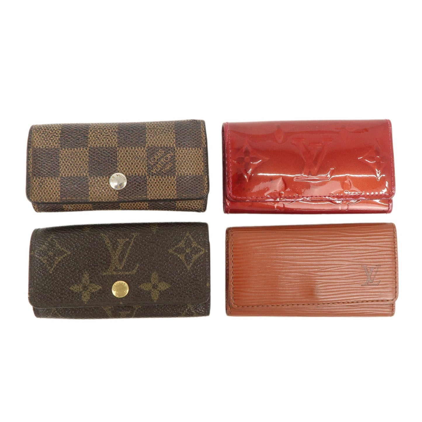 Louis Vuitton Set of 4 Key Case M91976/M62631/M63823/N62631