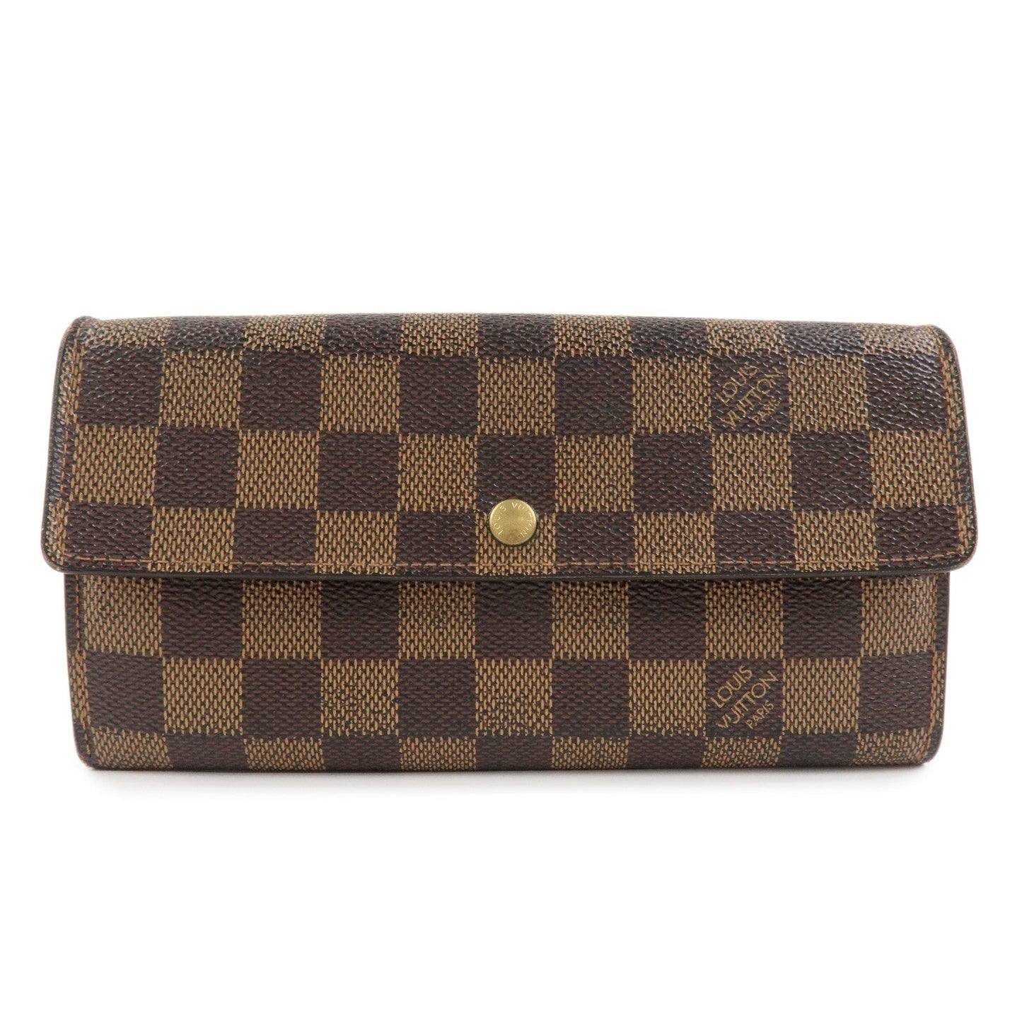 Louis Vuitton Damier Ebene Portefeuille Sarah Long Wallet N61724