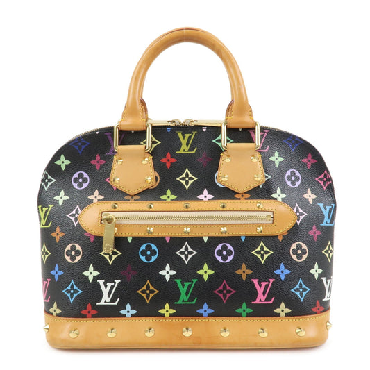 Louis Vuitton Monogram Multicolor Alma Hand Bag Noir M92646