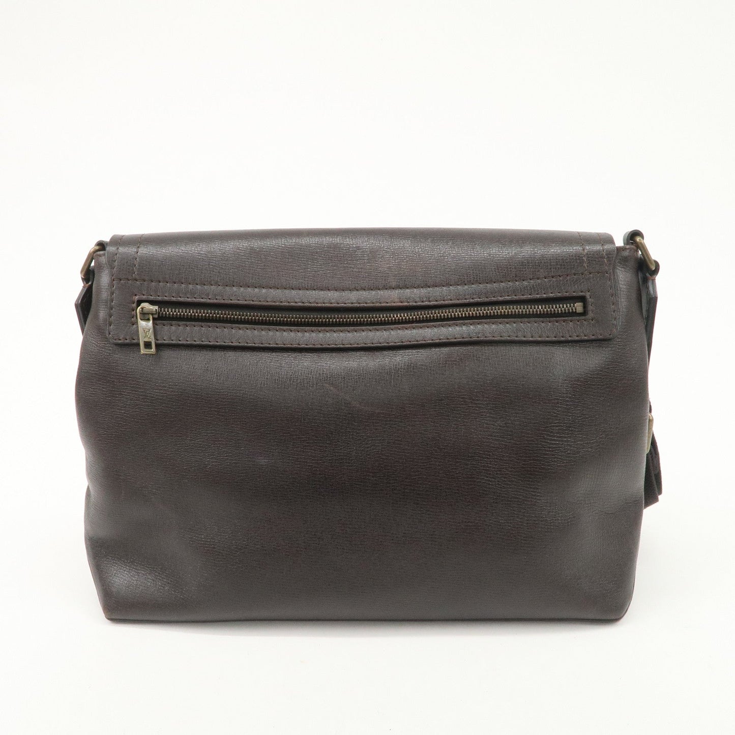 Louis Vuitton Utah Leather Ohama Style Shoulder Bag Cafe M92994  d