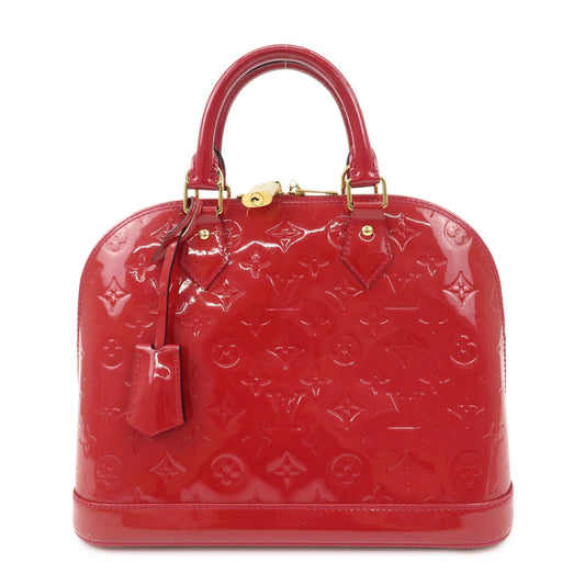 Louis Vuitton Monogram Vernis Alma PM Hand Bag Rose Indien M91770  d