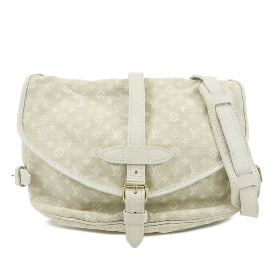 Louis Vuitton Monogram Mini Lin Saumur 30 Shoulder Bag Dune M95314