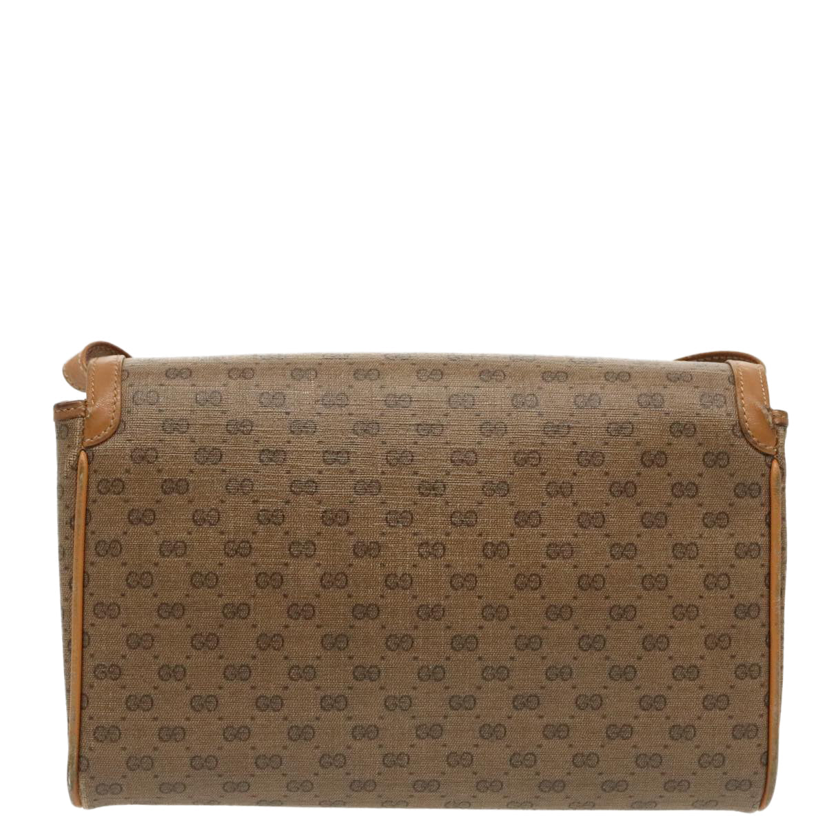 Gucci Micro Small Gg Canvas Brown Canvas Shoulder Bag