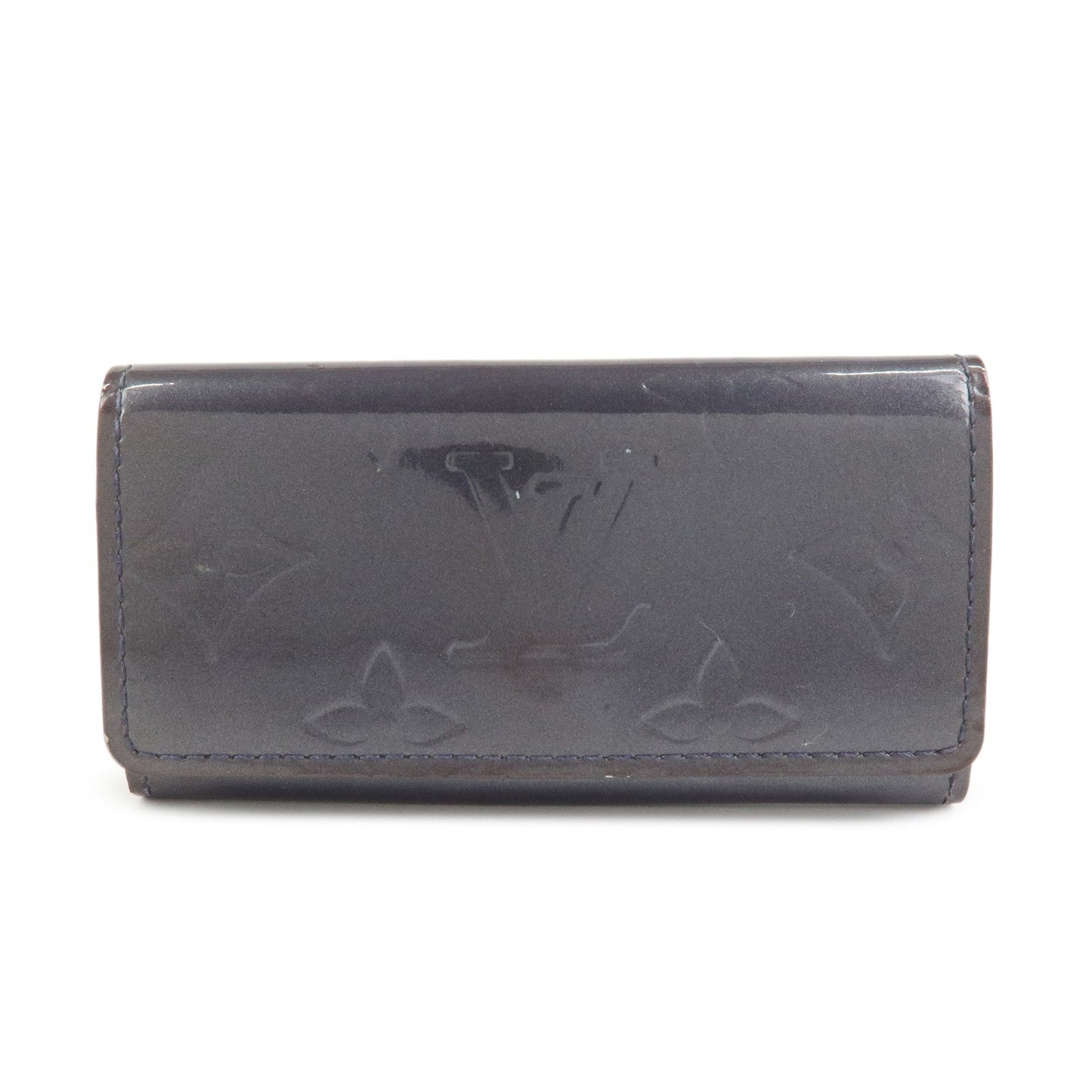 Louis Vuitton Monogram Vernis Multicle 4 Ring Key Case Indigo