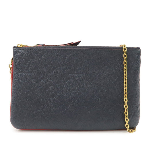 Louis Vuitton Monogram Empreinte Pochette Double Zip M63916  d