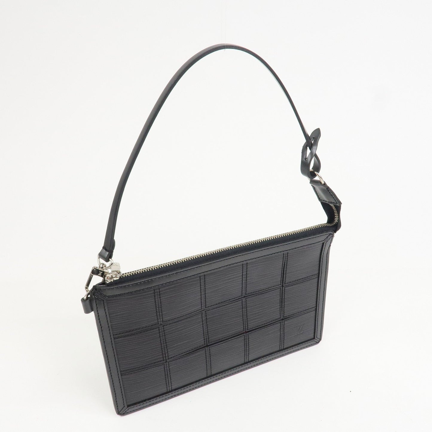 Louis Vuitton Epi Stretch Delmonico Hand Bag Noir Black M54602