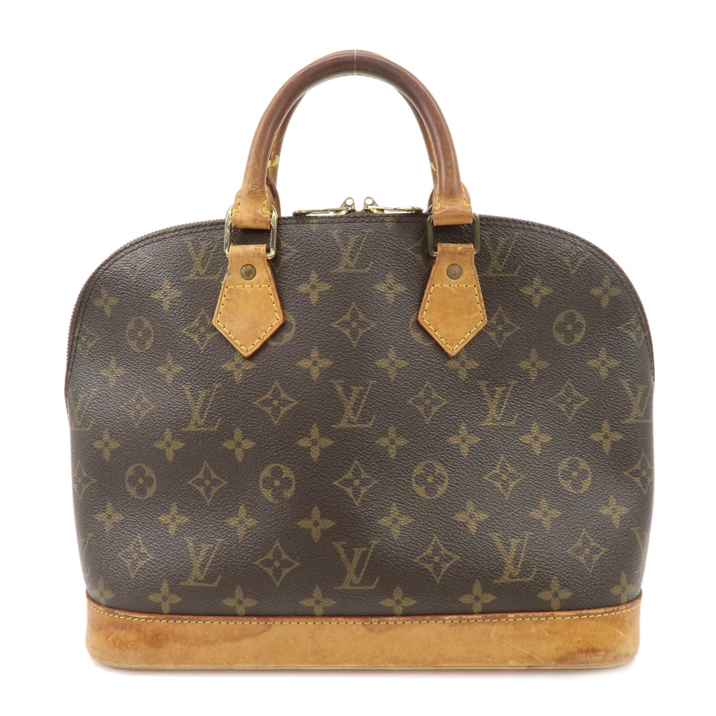 Louis Vuitton Monogram Alma Hand Bag Brown M51130  d