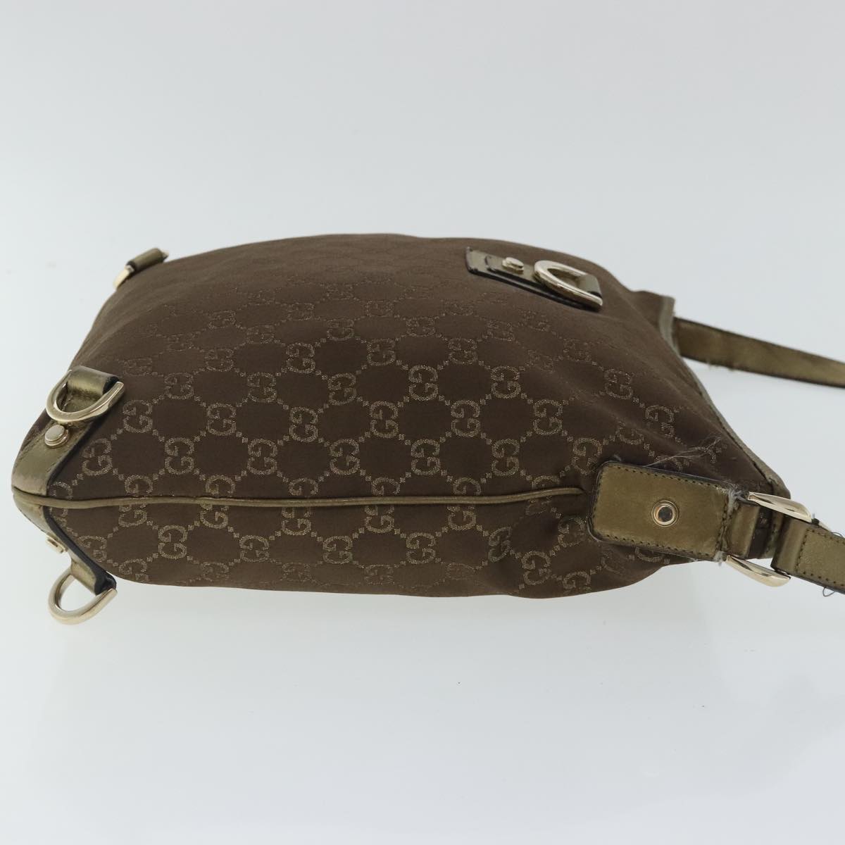 Gucci Abbey Brown Canvas Shoulder Bag