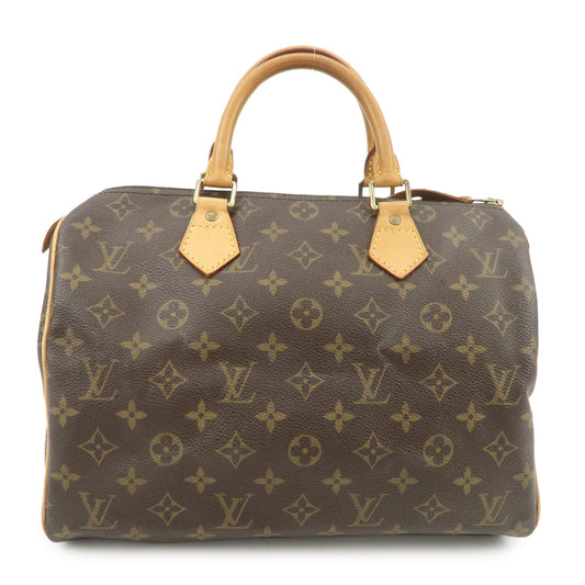 Louis Vuitton Monogram Speedy 30 Boston Bag Hand Bag Brown M41526