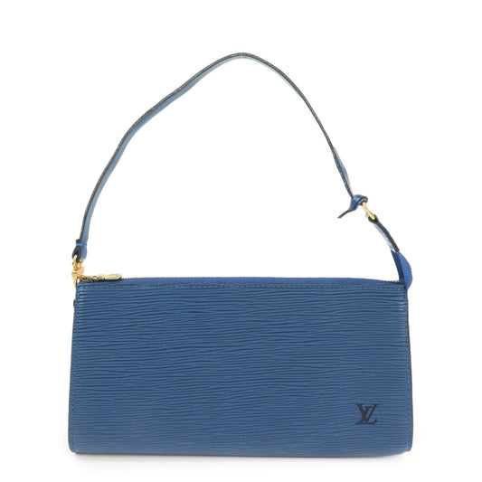 Louis Vuitton Epi Pochette Accessoires Pouch Toledo Blue M52945
