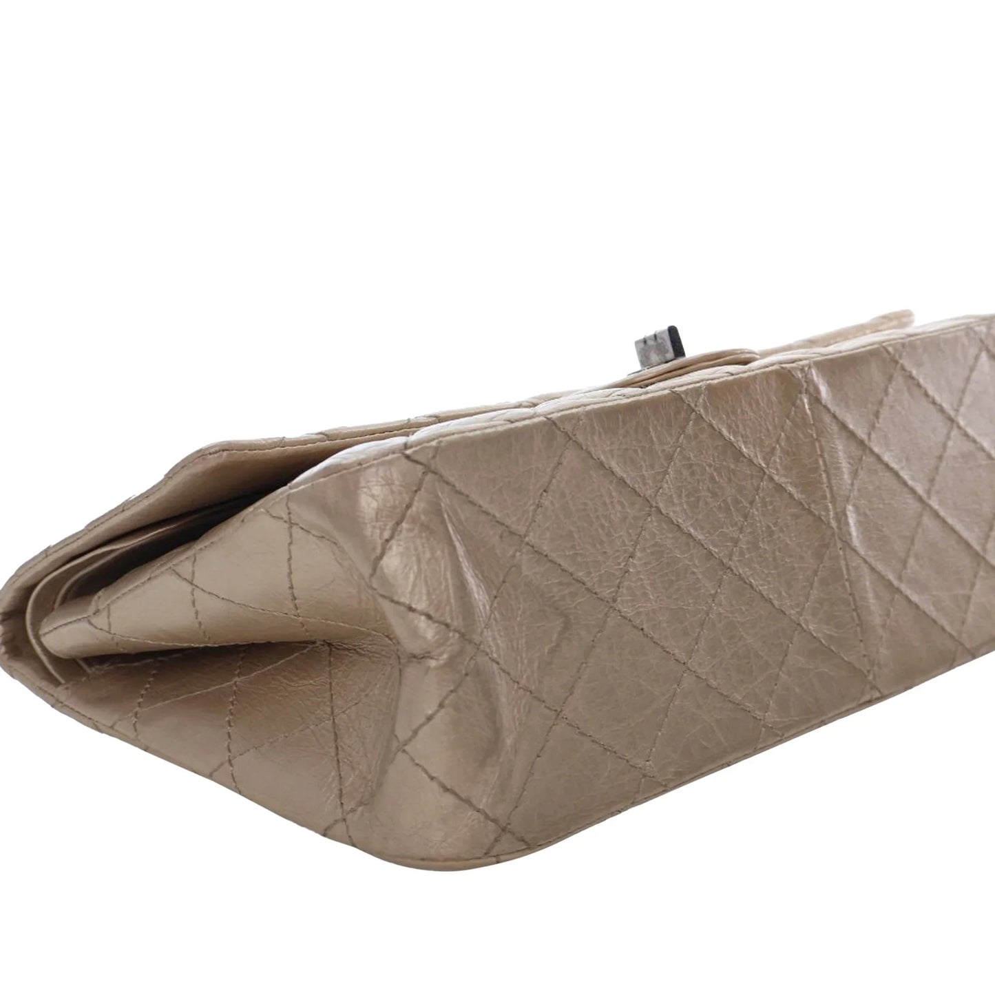 Brown Chanel Reissue 2.55 Aged Calfskin Double Flap 226 Shoulder Bag