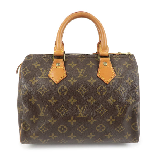 Louis Vuitton Monogram Speedy 25 Boston Bag Hand Bag Brown M41528