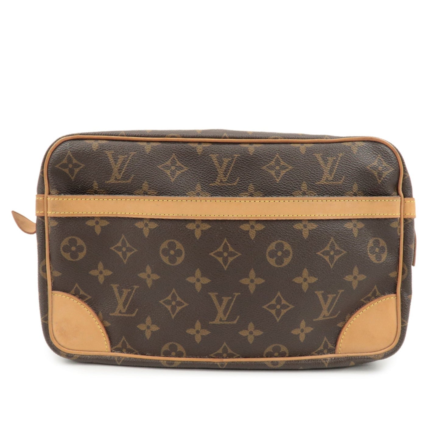 Louis Vuitton Monogram Compiegne 28 Pouch Clutch Bag Brown M51845  d