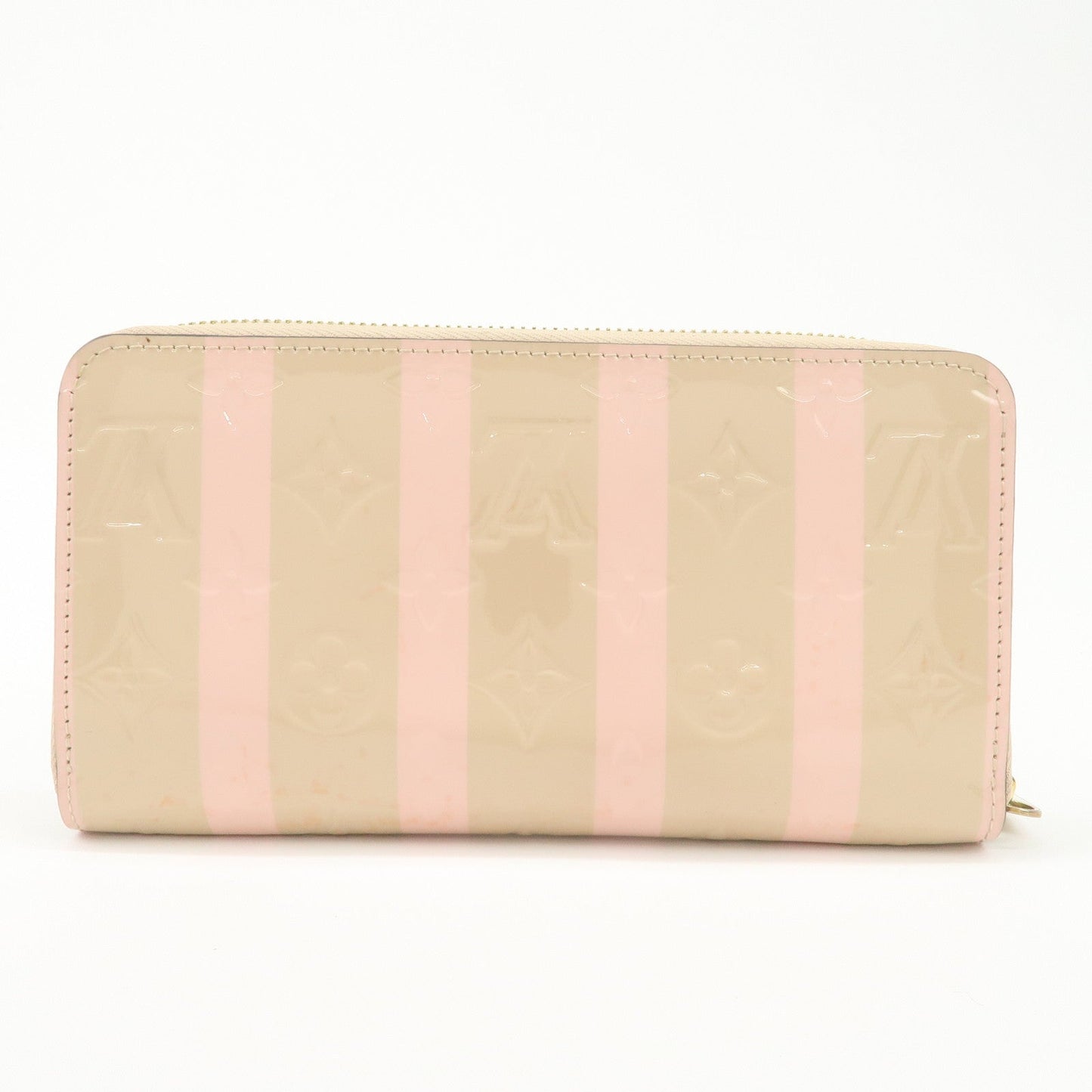Louis Vuitton Vernis Leather Round Zippy Wallet Dune M58037