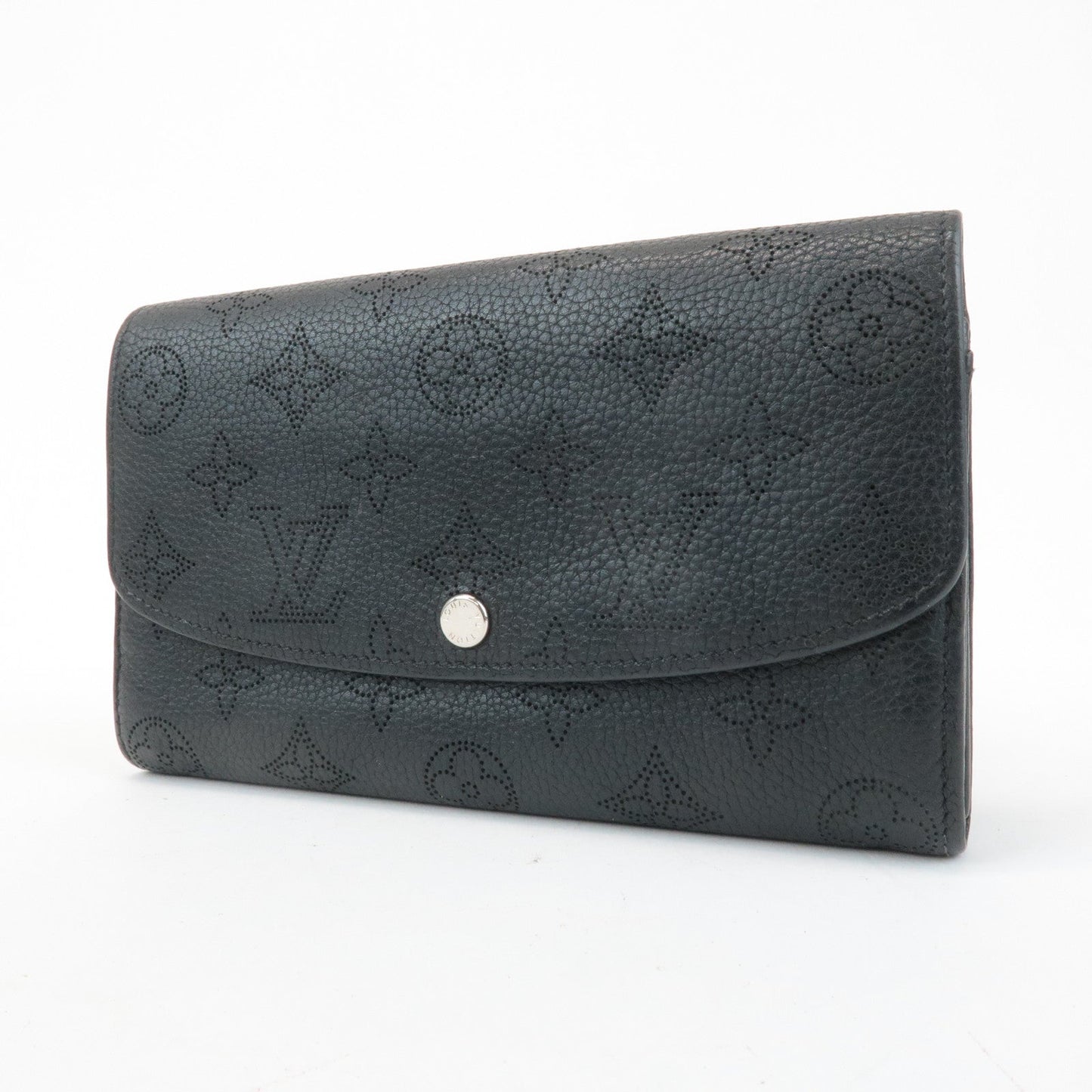 Louis Vuitton Monogram Mahina Portefeuille Iris Wallet Noir M60143  d