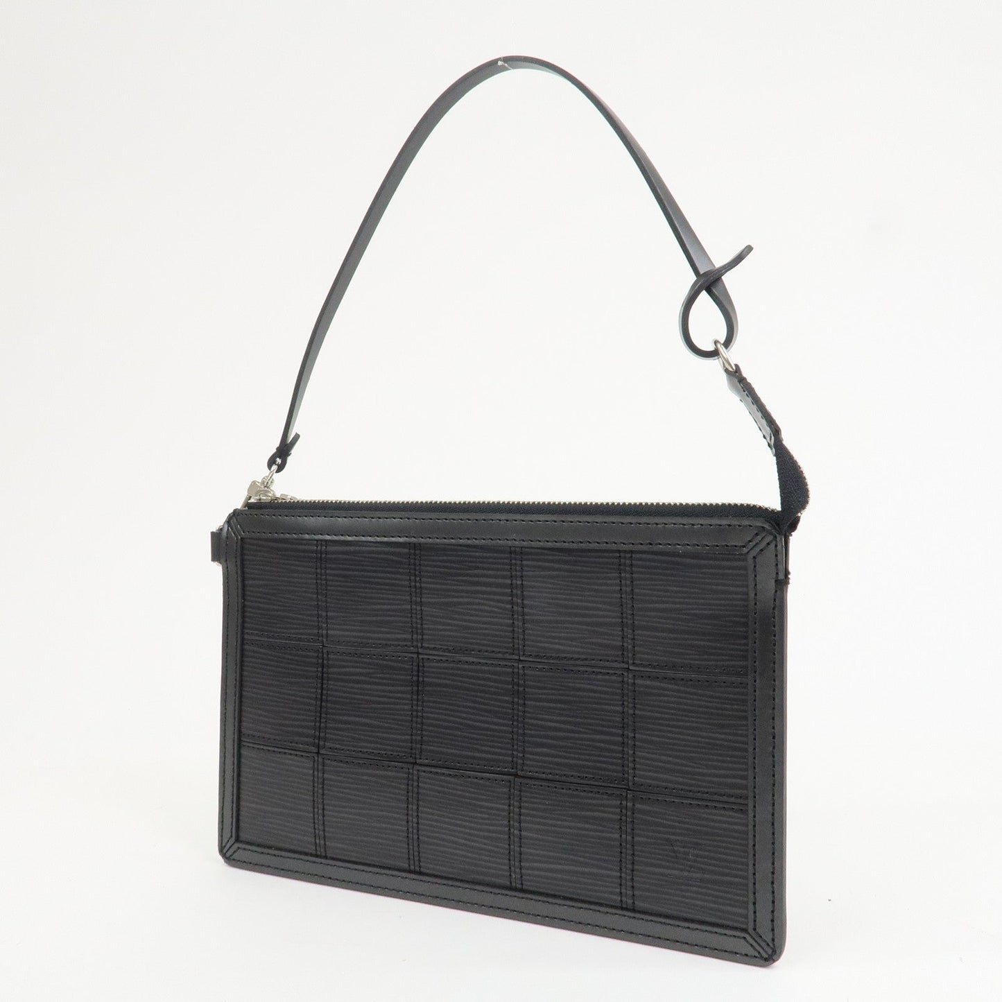 Louis Vuitton Epi Stretch Delmonico Hand Bag Noir Black M54602