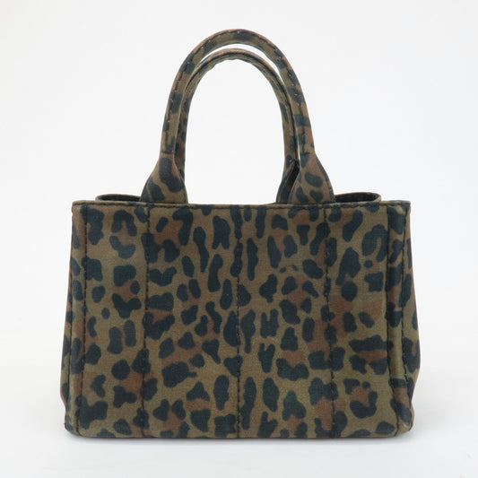 PRADA Canapa Canvas 2Way Bag Hand Bag Shoulder Bag Camouflage B2642B  d