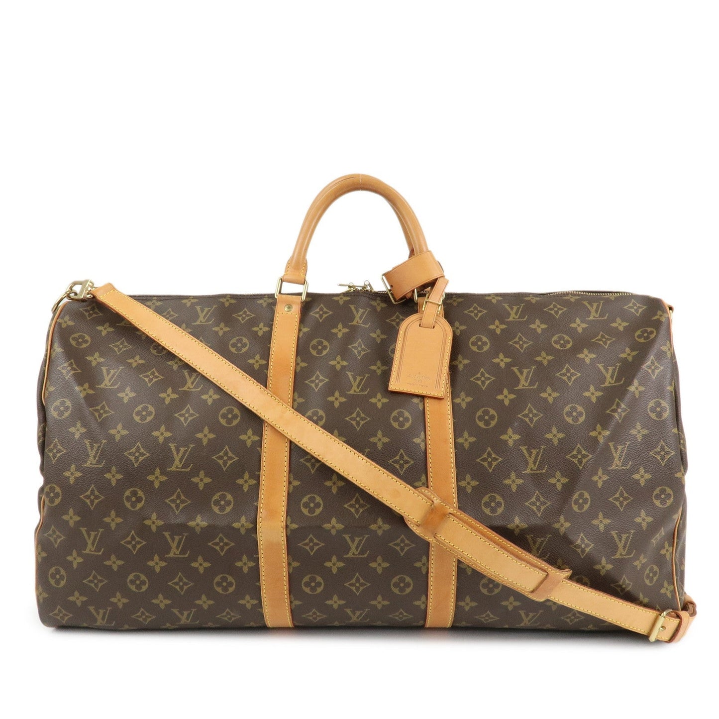 Louis Vuitton Monogram Keep All Bandouliere 60 Boston Bag M41412  d