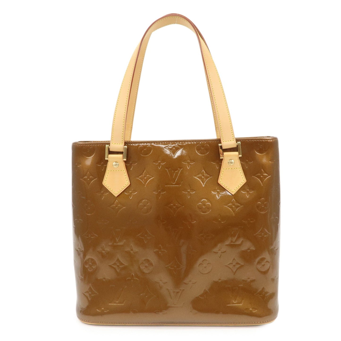 Louis Vuitton Monogram Vernis Houston Tote Bag Hand Bag Bronze M91122  d