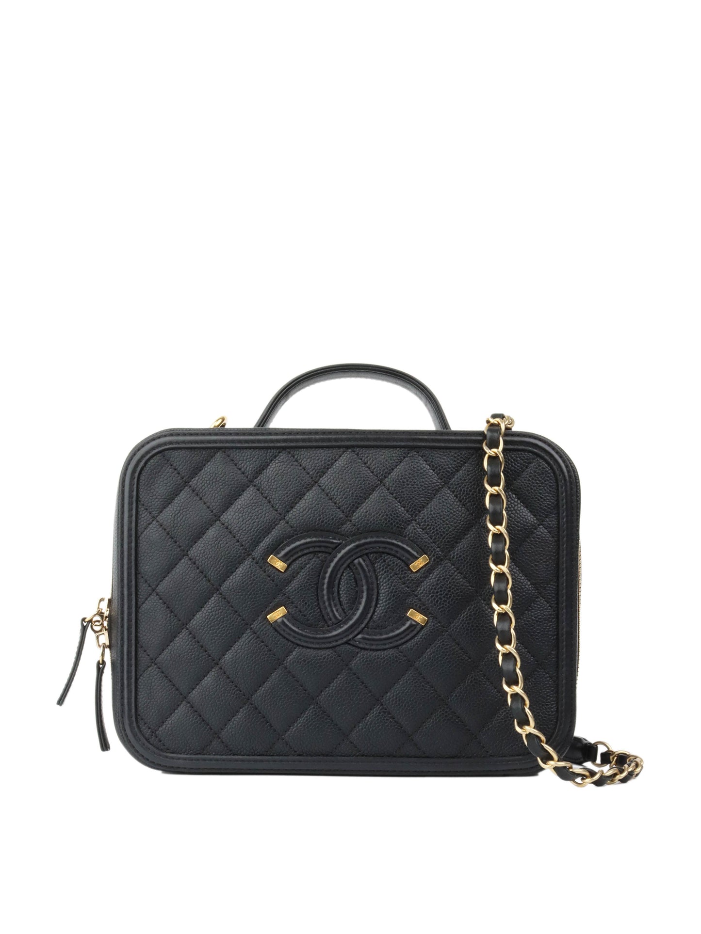 Chanel Black Caviar Business Vanity Bag
