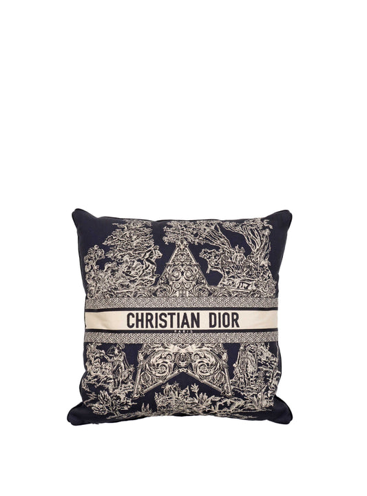 Dior Square Pillow in Navy.