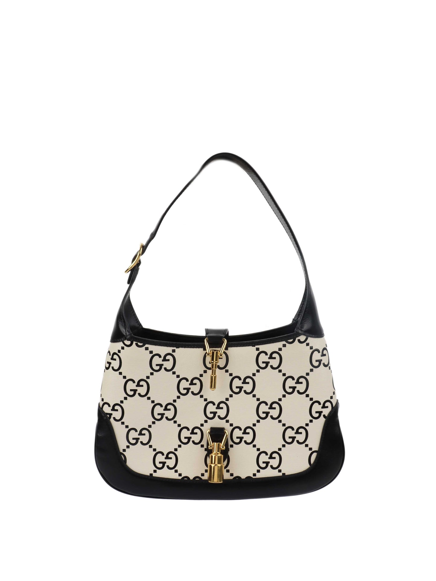 Gucci Azelea Small Black and White Jackie Bag.