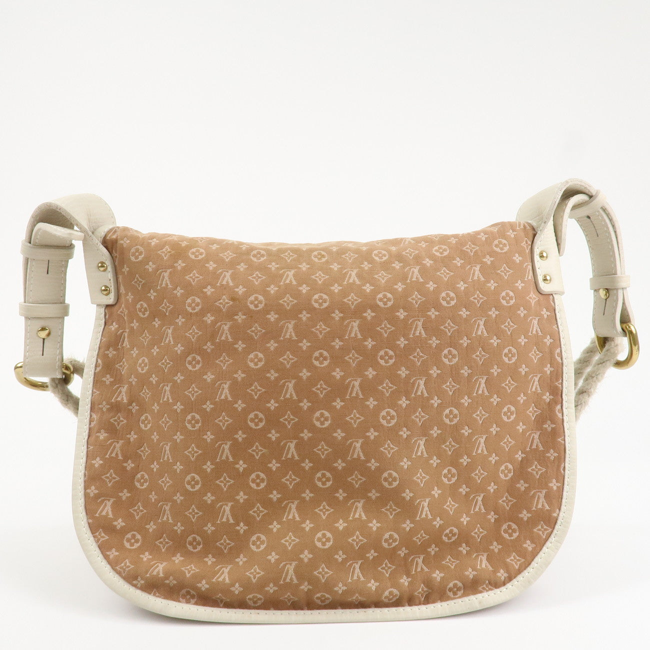 Louis Vuitton Monogram Mini Initial Aman Camel White M40020  d
