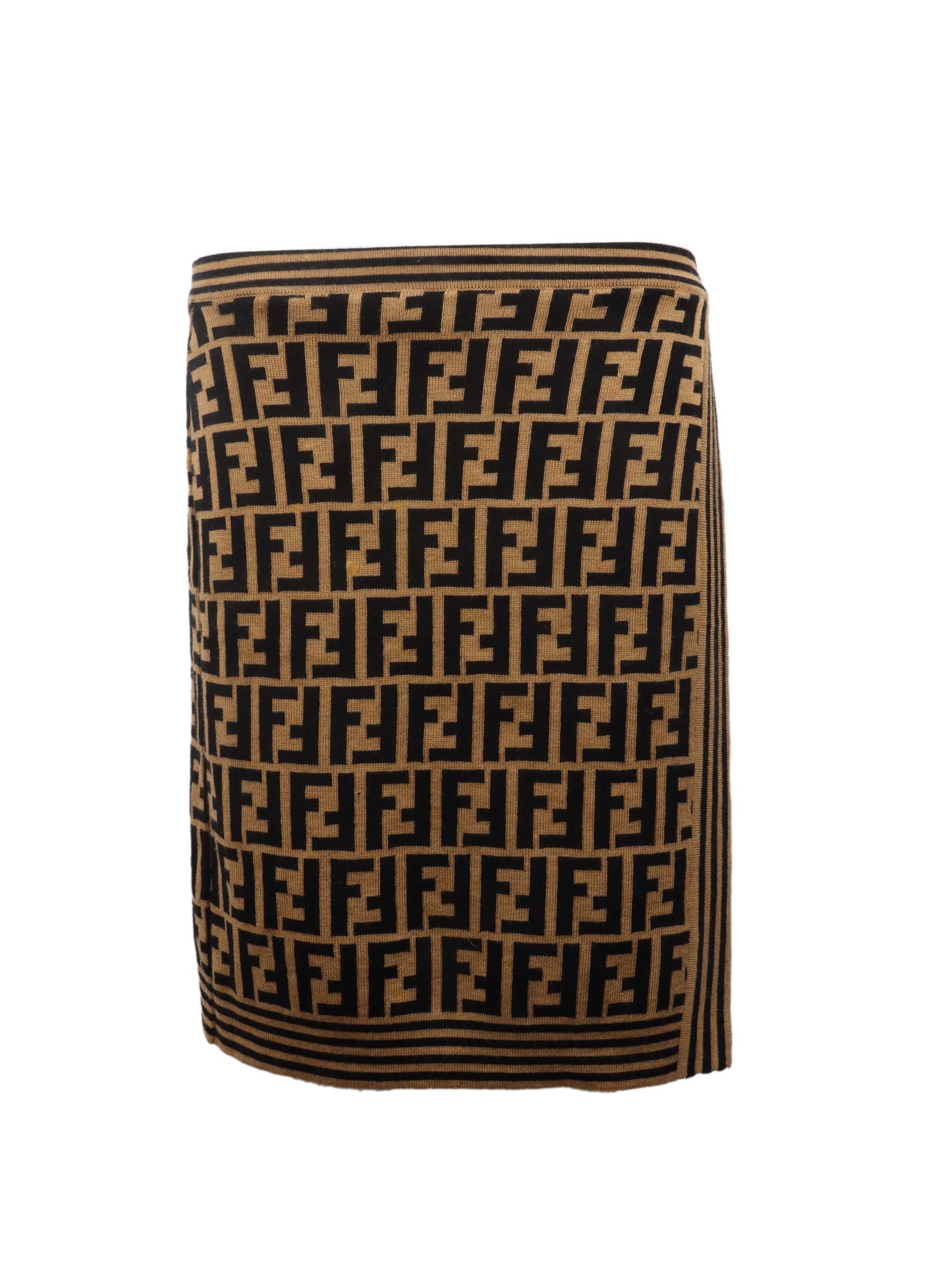Fendi Zucca   Wool Skirt.