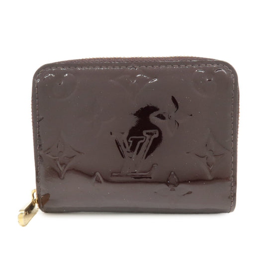 Louis Vuitton Monogram Vernis Zippy Coin Purse Amarante M93607  d