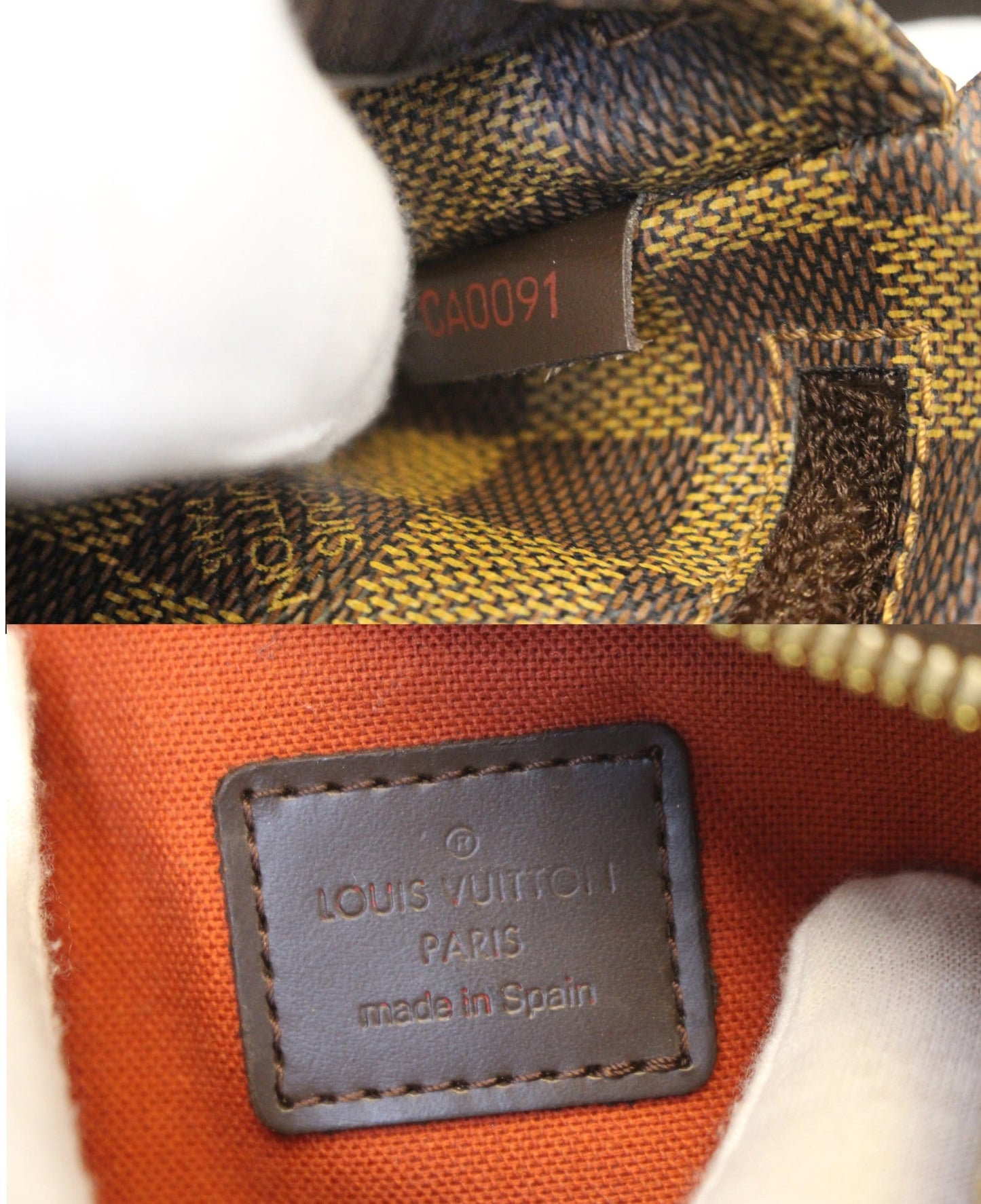 LOUIS VUITTON Geronimos Damier Ebene Brown Hip Bag