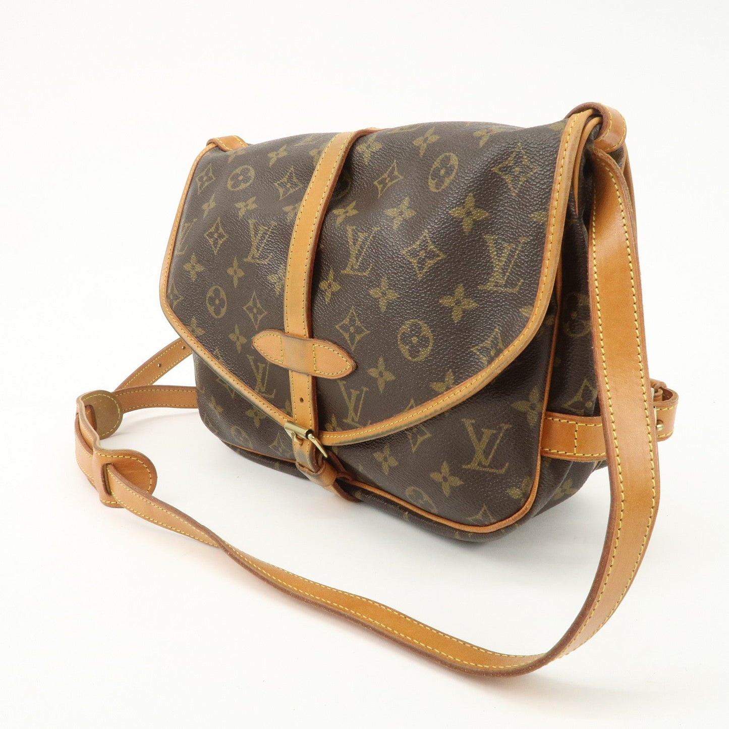 Louis Vuitton Monogram Saumur 30 Shoulder Bag Brown M42256  d