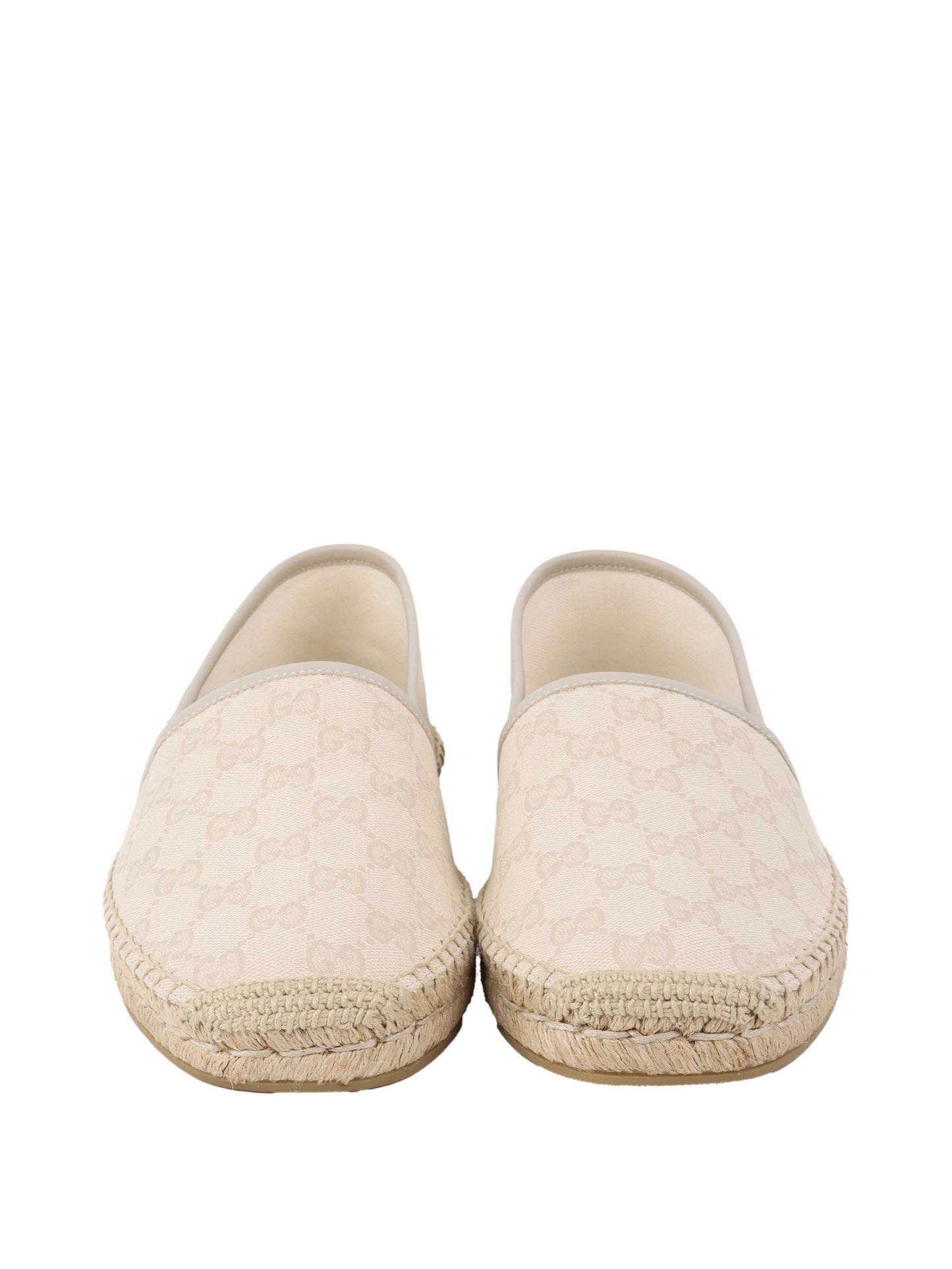 Gucci Mens GG Cream Espadrilles.