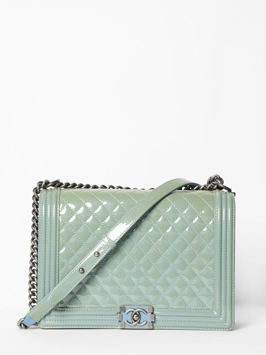 Chanel Jumbo Boy Bag Calfskin & Rutheninum Finish Metal Black (XL)