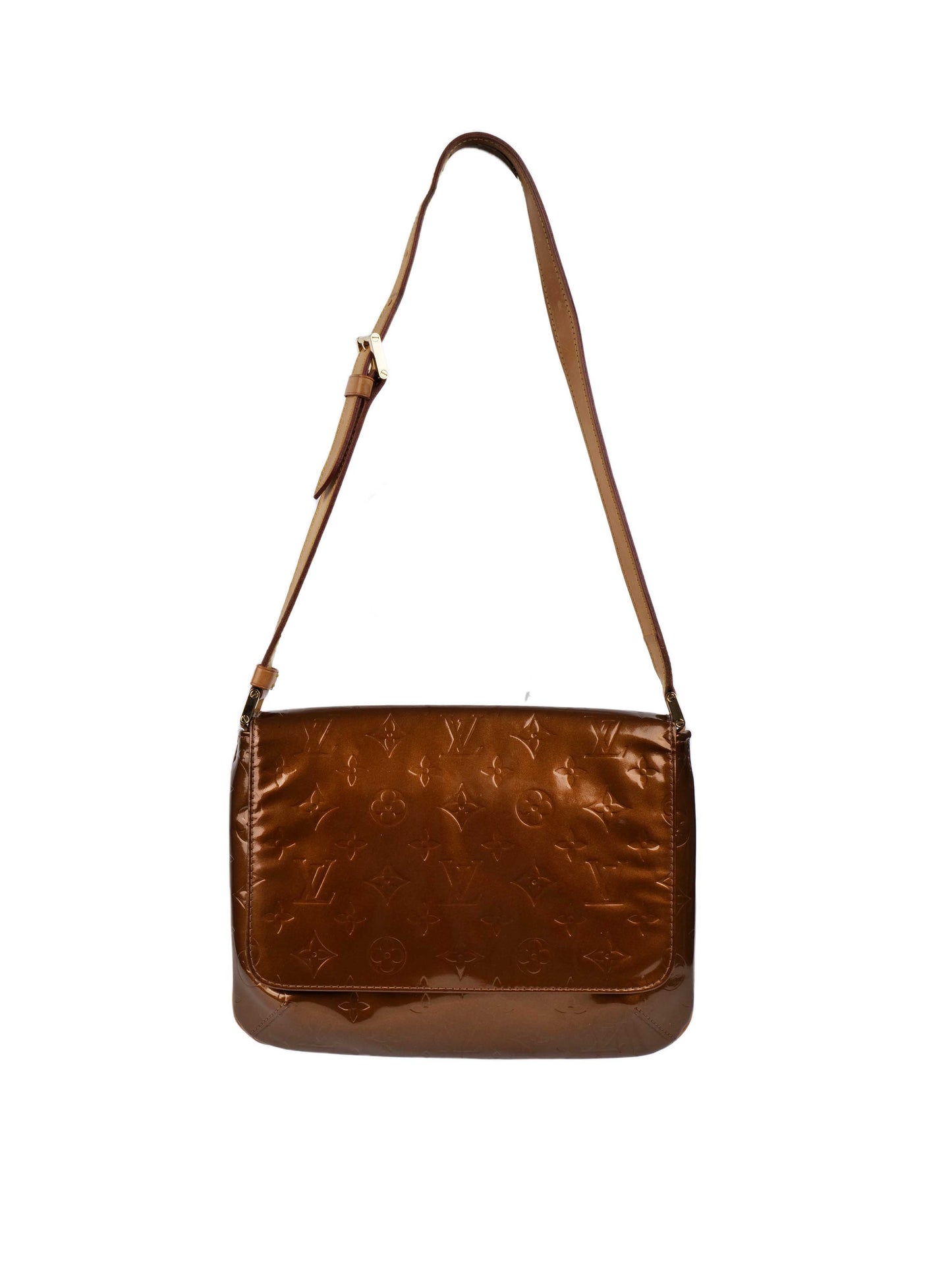Louis Vuitton Bronze Vernis Patent M tte Salsa Bag.