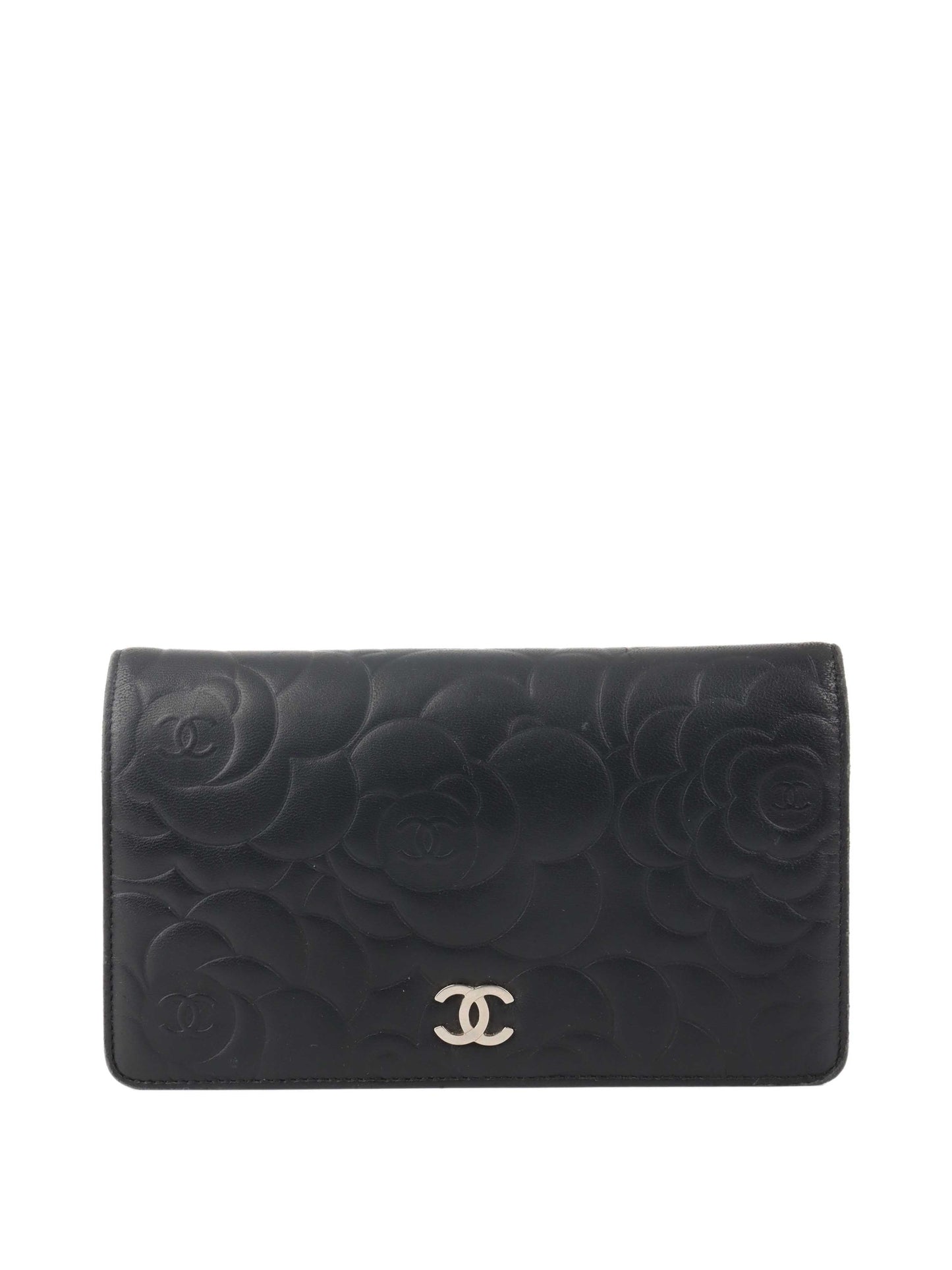 Chanel Black Camellia Wallet.