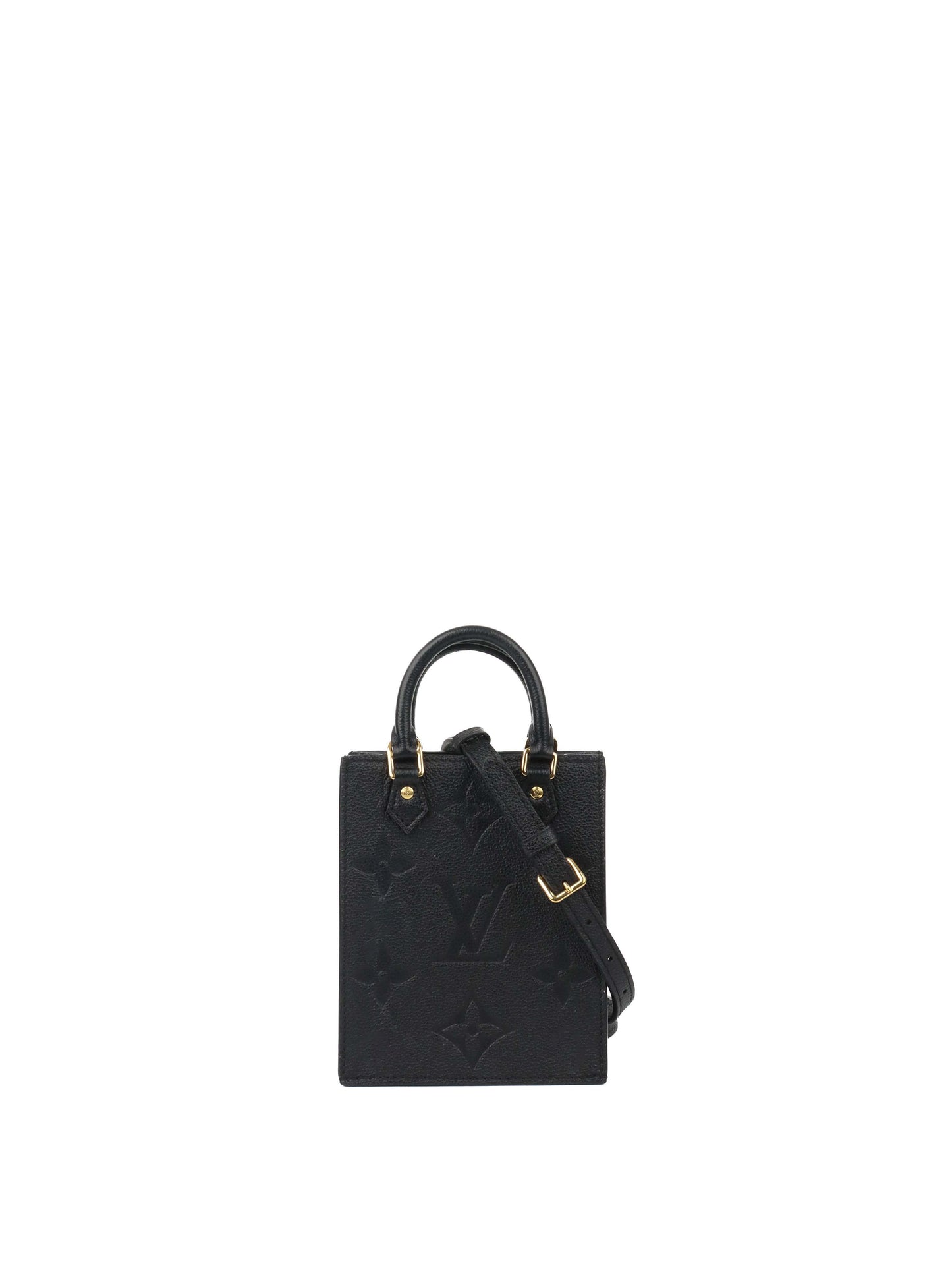 Louis Vuitton Black Mini Sac Plat.