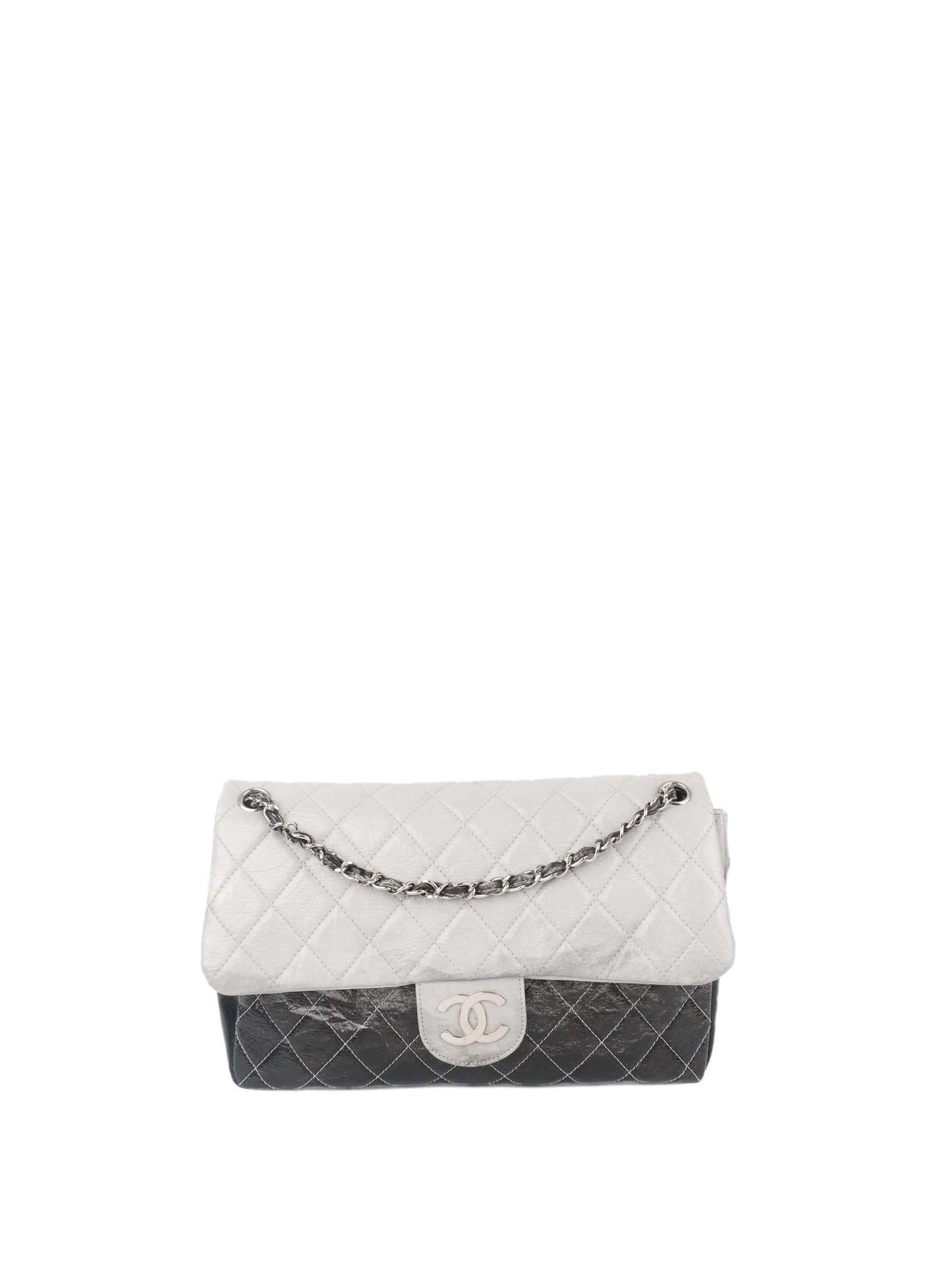 Chanel Melrose Degrade Jumbo Flap Bag SHW
