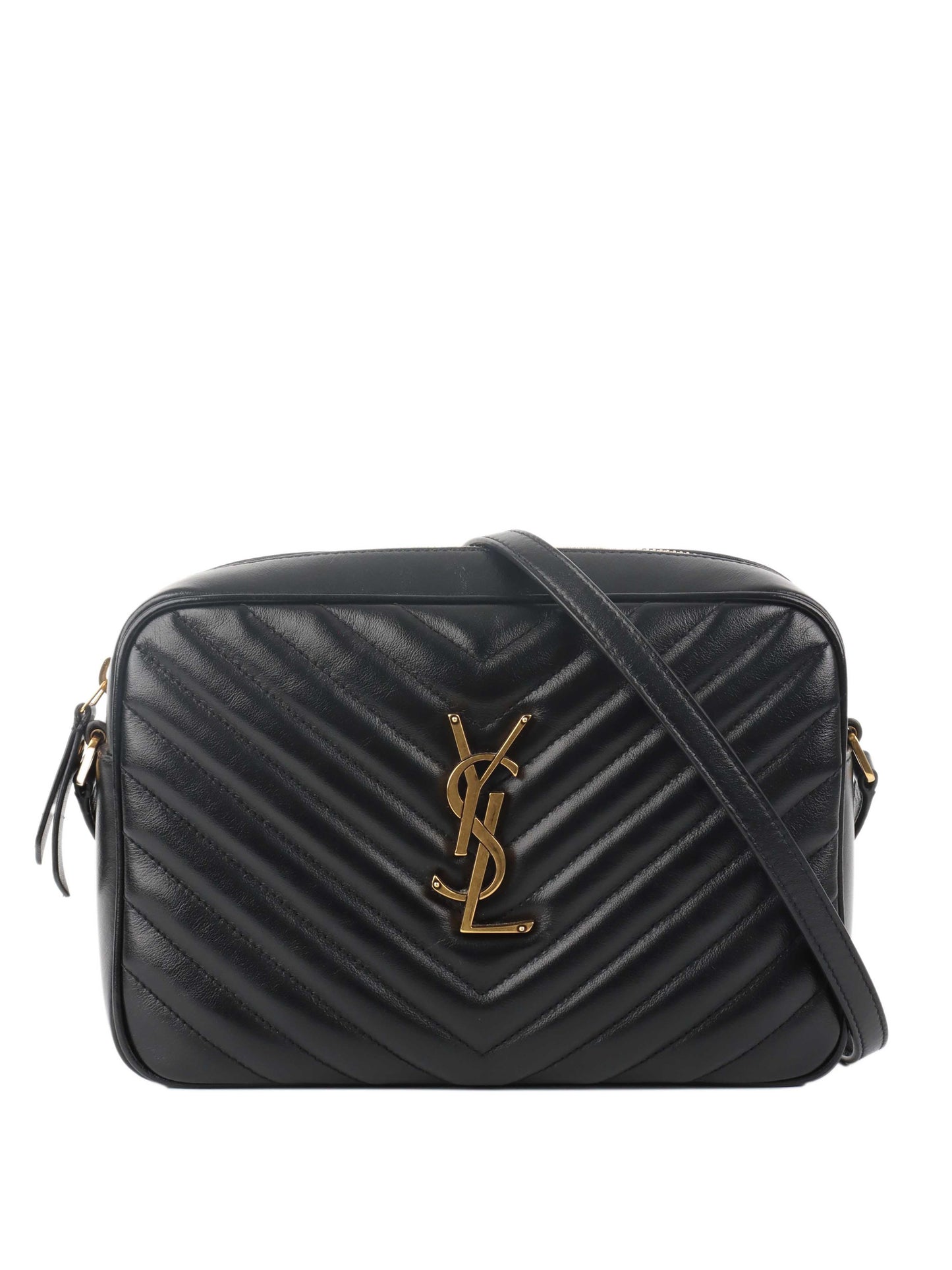 Saint Laurent Black Lou Camera Bag.