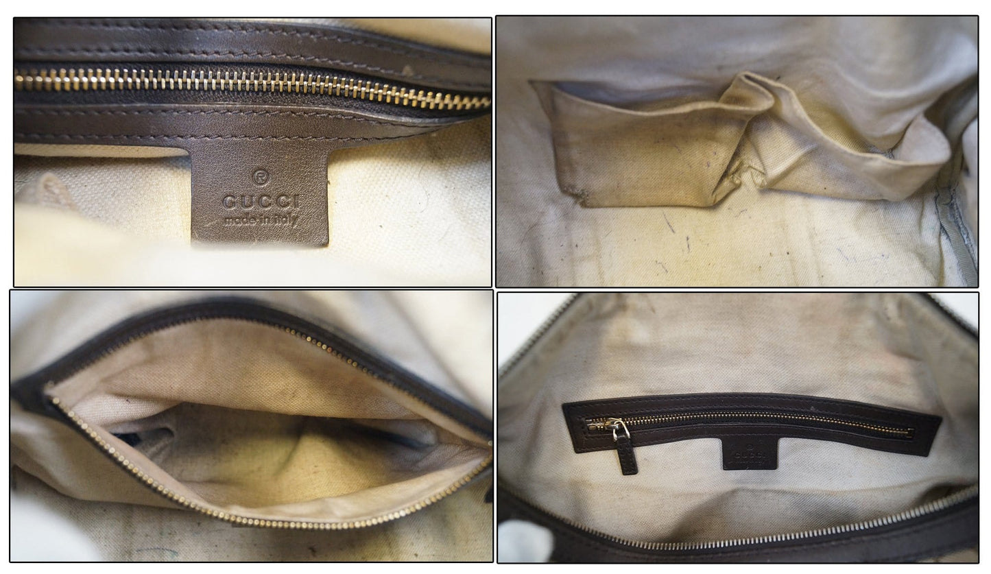 GUCCI  Web Medium  GG Boston Bag with Signature Web