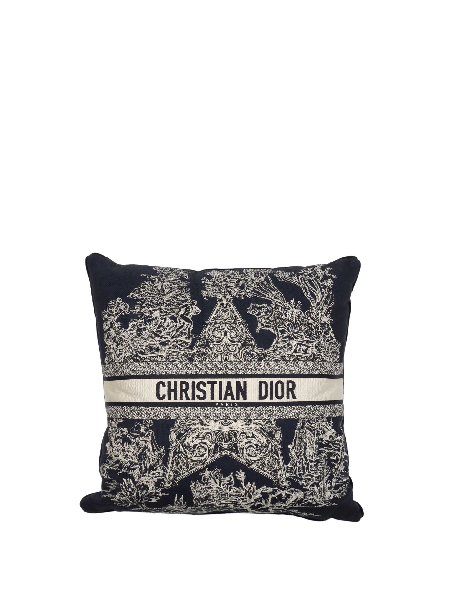 Dior Square Pillow in Navy.