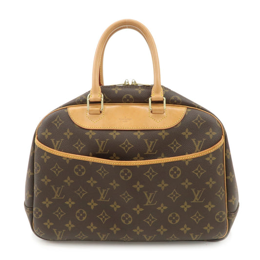 Louis Vuitton Monogram Deauville Hand Bag Brown M47270  d